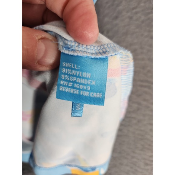 J. McLaughlin Blue Nautical Sailboat Catalina Cloth Wavesong Top 3/4 Sleeve Sz L - Picture 7 of 9